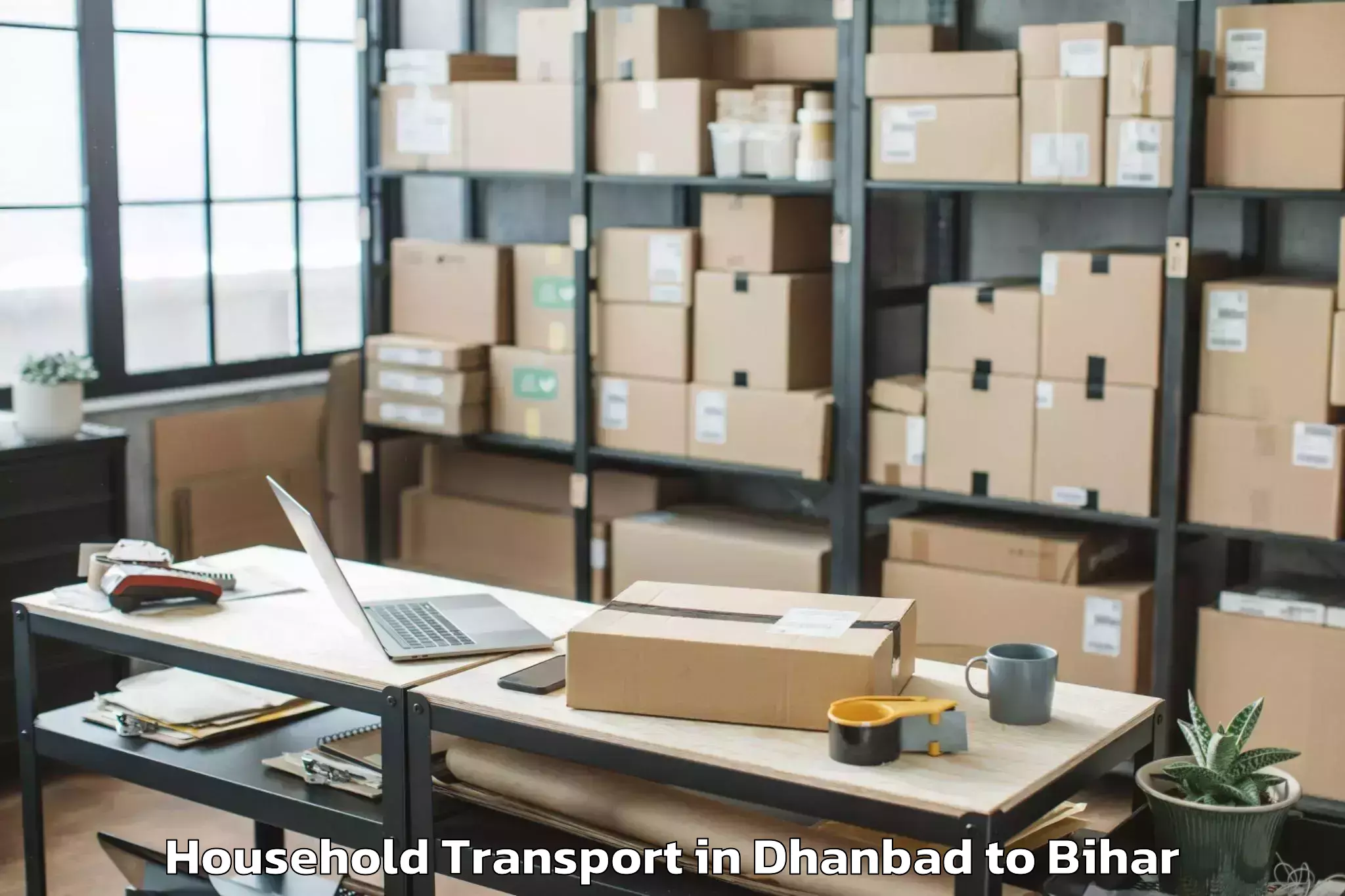 Discover Dhanbad to Taraiya Household Transport